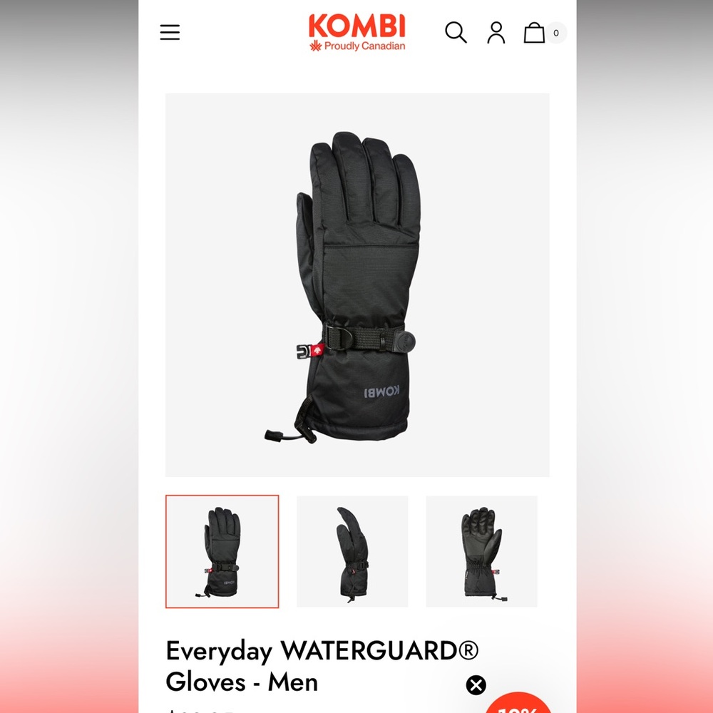 Brand new Kombi Men’s Everyday Gloves L